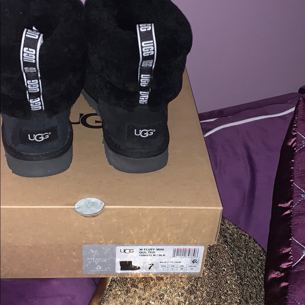 😱Ugg Fluff Mini Quilted Boots🕶